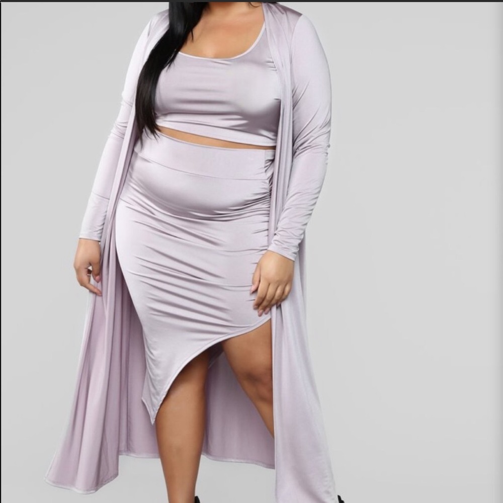 Fashion Nova 3 piece skirt set